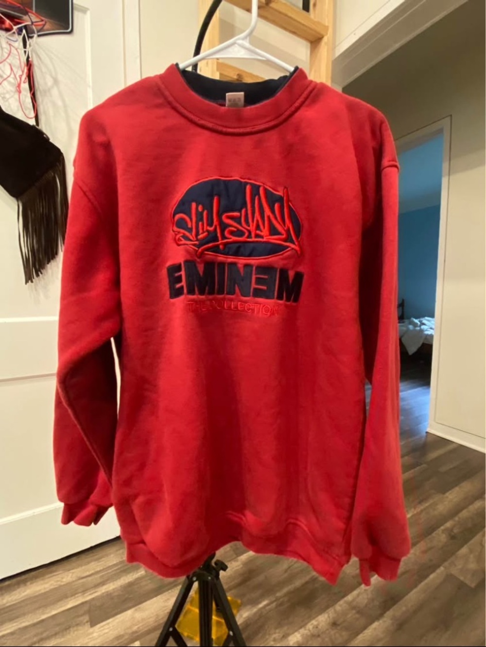 Vintage red Eminem slim shady the collection crew neck sweatshirt